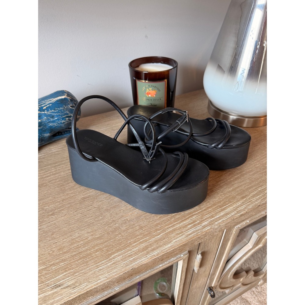 Tony‎ Bianco Clementine Platform Sandals Womens 9 Black